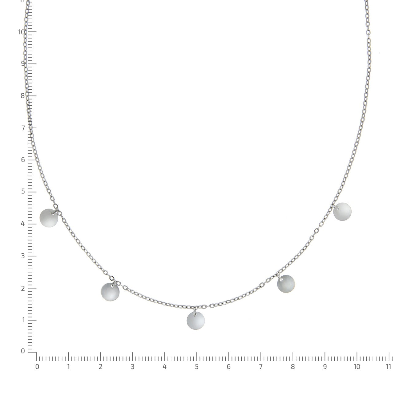 High-quality necklace made of 925 sterling silver rhodium-plated