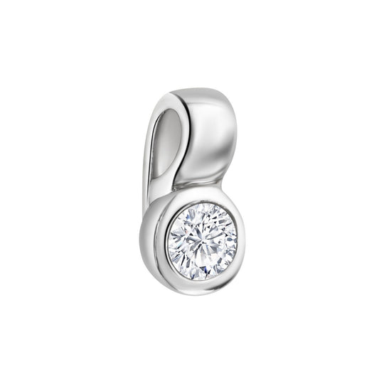 925 sterling silver rhodium plated zirconia