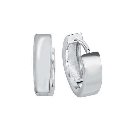 Hoop earrings 925 silver rhodium-plated