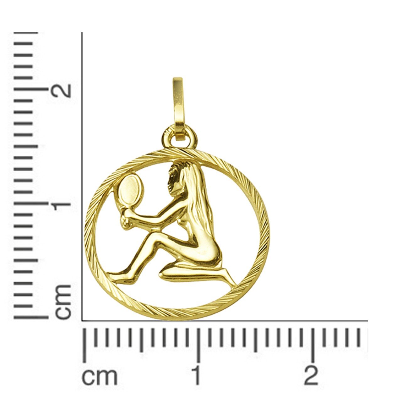 Anhänger 333/- Gelbgold Sternzeichen Jungfrau - LUMINOSO JEWELRY