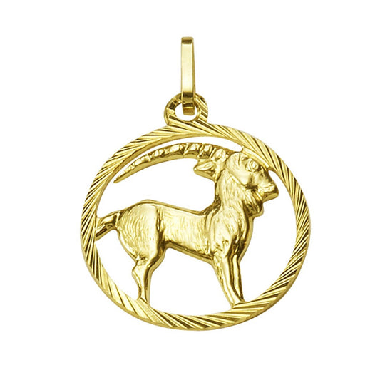 Anhänger 333/- Gelbgold Sternzeichen Steinbock - LUMINOSO JEWELRY