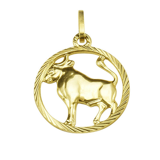 Anhänger 333/- Gelbgold Sternzeichen Stier - LUMINOSO JEWELRY